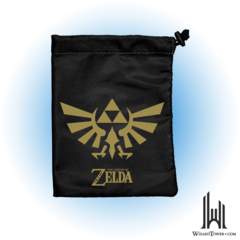 Dice Bag - Legend of Zelda Black & Gold